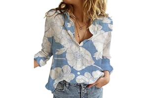 AFLCIO Camicia Donna Manica Lunga Elegante Camicia Manica Lunga Scollo V Camicetta Camicia Ufficio Elegante Bluse Tops, Casual Curvy da Lavoro Facile Ferro Stiro Business Tops Shirt