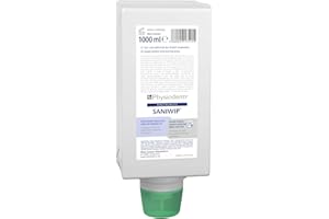 PHYSIODERM Hautschutzcreme Saniwip 1 l Varioflasche, Gesichtscreme, Handcreme, Hautschutz, bei Arbeiten mit Wasch- und Reinigungsmittel