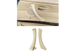 SHSBSCAR Sostituzione maniglia porta destra per BMW Serie 3 E90 E91, kit maniglia esterna + maniglia interna lato passeggero, per 316 318 320 323 325 328 330 335 (2005-2012) - Beige