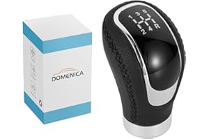 DOMENICA 5 Velocidades 6 Velocidades Pomo Palanca de Cambios Universal con 8mm 10mm 12mm Adaptadores (Negro)