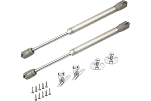 ZFYQ Gas Struts, 200N Gas Spring Cabinet Door Hinges Lift Up for Kitchen Furniture Cupboard Wardrobes, 2 Pack