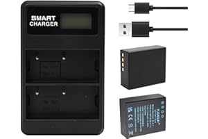 FUGASUN 2 szt. 1720 mAh BLH-1 BLH1 bateria z podwójną ładowarką do EM1 MARK II EM1-2 EM1 Mark 2 EM1 Mark III EM1 Mark 3 EM1X E-M1X