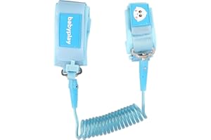 RIYBYDS Braccialetto di Sicurezza per Bambini, Cintura Anti-Perso 1.5M con Blocco a Induzione Magnetica, Guinzaglio Riflettente per Sicurezza Notturna, Rotazione a 360°,per Viaggi e Passeggiate, Blu