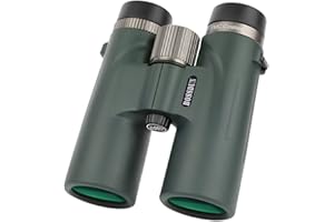 GDWD Jumelles 12 x 42 HD - Étanche - Haute performance - Vision nocturne en cas de faible luminosité - Pour observation des oiseaux, randonnée, chasse, tourisme - Vert foncé