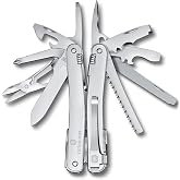 Victorinox Swiss Tool Spirit MX Clip Pocket Knife 24 Functions Multi-Tool Incl. Pliers, Screwdriver, Can Opener, Silver