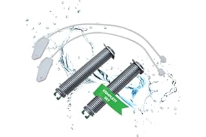 Lichtblau Türscharnierfedern 130mm x 23mm + Seilzüge 315mm I 00754870 754870 Farbcode Grün I Türfeder Geschirrspüler I Spülmaschinen Ersatzteile für Neff Constructa Siemens Balay Bosch