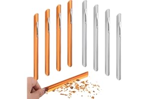 Hahhhha Crumbers for Servers, 8pcs Table Crumb Sweepers Bread Crumber Cleaner, Aluminum Crumb Scraper Crumber Tool for Restaurants, Homes, Servers, Waiters(Gold & Silver)