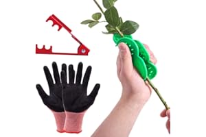YOHENSQIN 3 Piece Set Rose Leaf Thorn Stripper Burrs Leaf Removing Stripping Plier Thorn Remover Floral Stem Leaf Cut Tool for Garden Floristry Roses and Leaf Removal