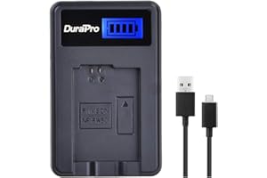 DuraPro Rapid Sony NP-FW50 LCD USB Charger for Sony NEX-5 NEX-5R NEX-5N NEX-3 NEX-3N NEX-7 NEX-C3 Alpha DLSR A33 DLSR A55 A7 A7R RX10 A7r II A7s II A7 II A7 II A7r A7s RX10 II
