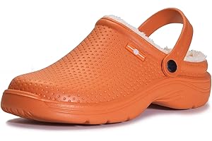 Eagsouni Pantofole Uomo Donna Zoccoli e Sabot Impermeabile Ciabatte da casa Pelliccia Foderato Pantofola Scarpe da Giardino Inverno