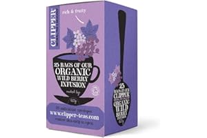 Clipper Tea - Herbal Infusion - Organic Wild Berry Enveloped Infusion - 25 Bags