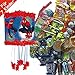 Produktbild Pinata Set: * MARVEL ULTIMATE-SPIDERMAN * mit Pinata + Maske + 100-teiliges Süßigkeiten-Füllung No.1 von Carpeta© // Spanische Zugpinata für bis zu 7 Kinder. Tolles Spiel für Kindergeburtstag