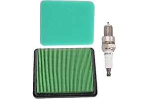 PREJM Air Filter Spark Plug Set for Honda GC160 GCV135 GCV160 GCV190 Gx100 Hru197 Hru217 HRR216 HRX476 Mower Parts