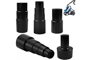 GXWCYI 5 Piezas Adaptador de Vacío, Varios Tamaños para Elegir, Limpieza Eficaz, Adaptador de Manguera, Reduce las Emisiones de Polvo y Contaminantes, para Manguera de Vacío