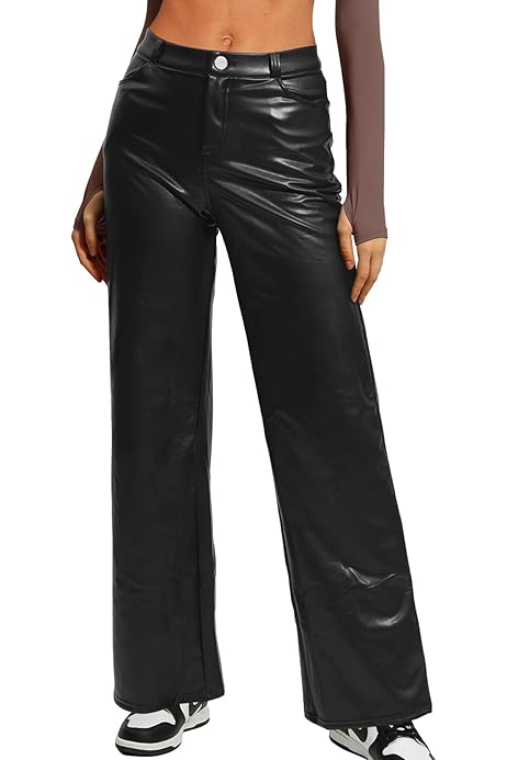 Lederhose damen wide leg Clearance