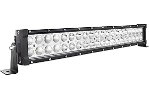 ‎AUXTINGS AUXTINGS 22 Zoll 120W Schlanke LED-Lichtleiste Flutpunkt Combo Arbeitslicht Fahrlichter Nebelscheinwerfer Offroad-Beleuchtung für SUV Ute ATV Truck 4x4 Boot