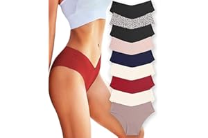 FINETOO 9 Pezzi Slip Senza Cuciture Donna Pantaloni a Vita Bassa Mutande Culotte e Parigamba Invisibili Biancheria Intima Sexy Biancheria Intima Comoda Mutandine Bikini Confezione Multipla XS-XL…