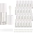 COSIDEA 14pcs Vuoto 6ml grande doe piede bacchetta lip gloss tubi per FAI DA TE lipgloss, bianco tondo lipgloss contenitori t