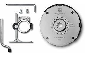 FEIN Set de discos de sierra HSS Ø 100 mm Alojamiento SLP Bimetal por Alta duración, dentado de madera, mini sierra circular, El tope de profundidad puede utilizarse con muchos otros accesorios FEIN