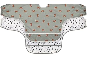LÄSSIG Baby Langarmlätzchen Set (2 St.) zum Binden Auffangschutz/Long Sleeve Bib