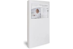 ELEGANT BABY Kinder Valley Compact Cot Mattress - 100 x 50cm Kinder Flow Baby Mattress With Water Resistant & Machine Washable Cover, Fits Majority of Cots