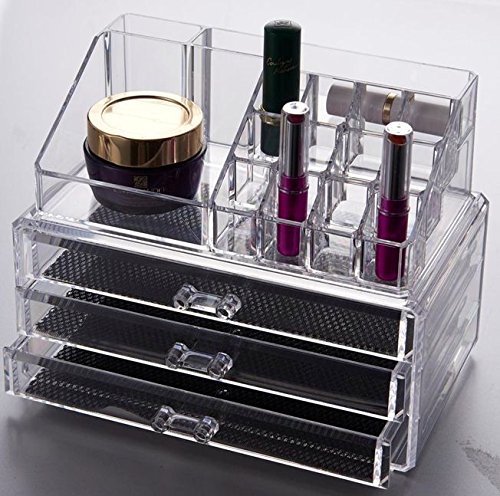 Solly`s® MIRYAM Aufbewahrungsbox für Make Up und Schmuck | Kosmetik Organizer aus Acryl | Schmuckkästchen | Schubladenbox Schminke - 5