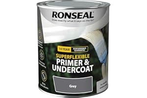 Ronseal RSLEWPGRY750 Super Flexible Wood Primer and Undercoat Grey 750 ml
