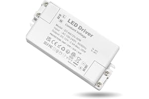 ZAKVOP Transformador 220V a 12V, Alimentación LED 30W 2.5A, Transformador de CA a CC, Fuente 12v, led driver 12v, para tiras LEd, G4, GU10, MR11, MR16, Driver LED de Baja Tensión