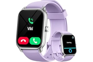 Gydom Montre Connectée Femme avec Appel Bluetooth, Alexa intégrée 1.8" Smartwatch Moniteur de SpO2 Fréquence Cardiaque Sommeil 100 Sport Podometre Calories Etanche IP68 pour Android iOS