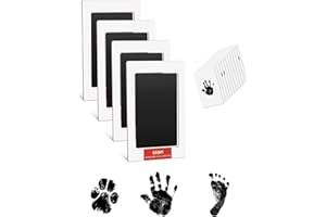 TATUNER Dog Memorial Giftspet Paw Print Kit Pet emorial Gifts Inkless Hand & Footprint Kit X2, 6 Imprint Cardspet No Touch Pet Paw Print for Dogs/Cats Pet Safe Ink Print Mess-Free