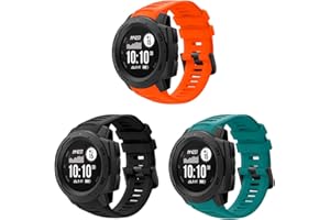 TOPSIC Garmin Instinct Pasek, Miękki Silikonowy Pasek Zastępczy Kompatybilny z Garmin Instinct, Regulowany Pasek