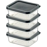 Orret Home 4 Adet Buzdolabı Organizeri &ndash; PP Plastik Şeffaf ve Ayarlanabilir Saklama Kabı, Gıdaları Taze Tutan Fresh Box, &Ccedil;ok 