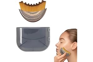 dinghaole Masseur de drainage lymphatique pour le visage et le corps - Brosse lymphatique portable pour contour de la mâchoire, soulagement de la fatigue, brossage à sec - Avec étui de transport