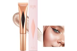 Tongyend Liquid Highlight Beauty Wand,Blush Stick Cream Contour Stick and Highlighter with Cushion Applicator,Long Lasting Face Blush Illuminator Makeup Stick Liquid Bronzer Super Silky(Highlight 03)