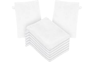 HOTUT 8-pack mikrofiberhanddukar för kroppstvätt, 15x20 cm flanellmjuka duschhanddukar, ansiktsrengöringshanddukar, mjuka ans