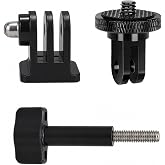 ShipeeKin 1/4" Metal Tripod Thread Adapter | Tripod adapter with key for Gopro Hero, SJCAM, Insta360, Yi 4K, GeekPro, etc.