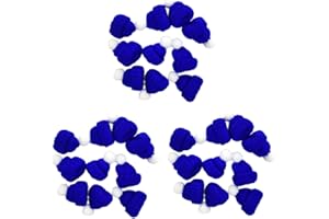 ERINGOGO 30 Stück Mini-Puppe Kunsthandwerk Für Kinder Mini-Hut Weihnachtsgeschenke Hüte Für Kinder Besteckhalter Weihnachtsmann Kleiner Strickkopf Mütze Garnhut