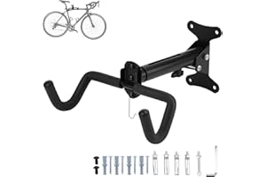 CYFIE Support Mural pour vélo Support pour vélo--Angle et distance réglables du mur, pliable Jusqu'à 25 kg pour le garage,le salon et l'appartement pour vélo,VTT etc