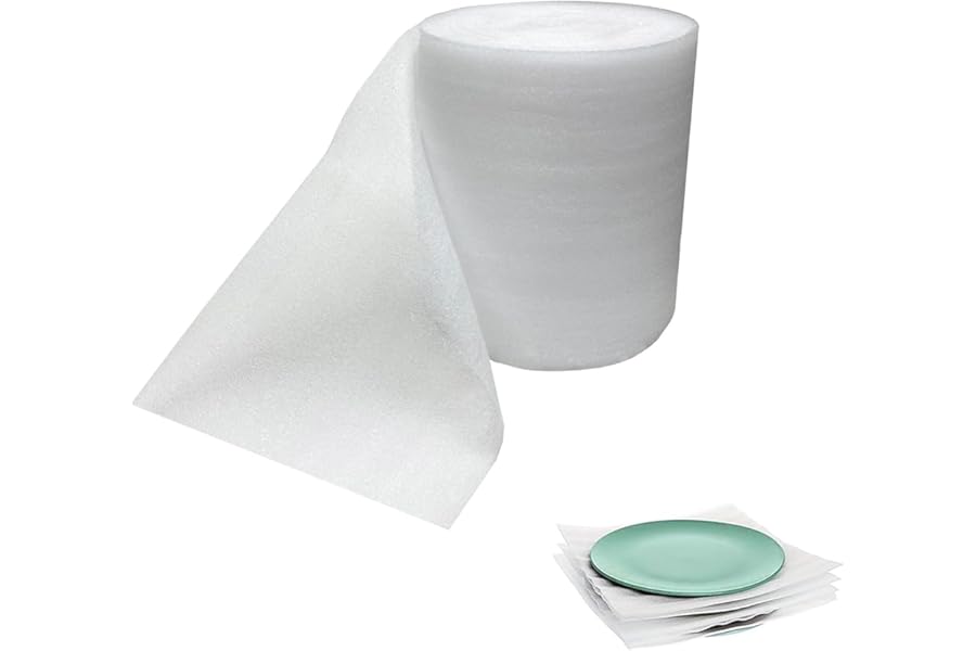 280mm x 10M Foam Wrap Roll for Underlay Packing Material, Cushioning Fragile Items Foam Roll for Shipping Packing Moving Supplies