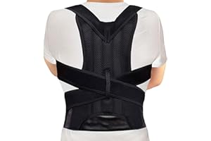 Correcteur de posture pour hommes et femmes, soutien dorsal suaver respirant et réglable - Sangle de correction de bosse, réduit le cou, le dos, les douleurs aux épaules, le support dorsal (L)