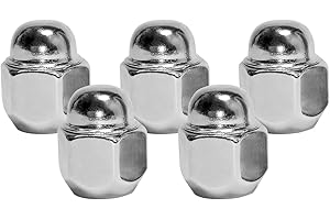 Mysttoo M12x1.5 Chrome Wheel Lug Nut Compatible with Hyundai Sonata Elantra Tucson Genesis Accent Santa Fe Kia Forte Optima Sportage Sorento Rio Rondo 52950-14140 52950-M1000 (5PCS)