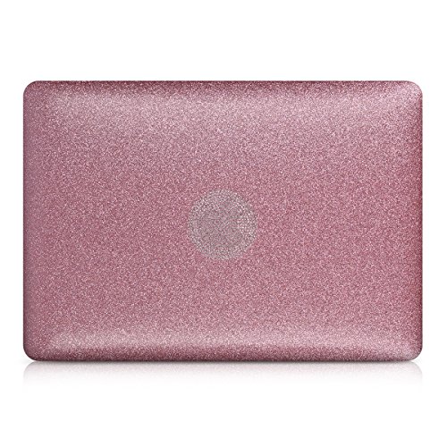 kwmobile Hardcase Laptop Hülle für Apple MacBook Pro Retina 13″ (ab Ende 2012) – Glitzer Design Rosegold dünne gummierte Schutzhülle Cover Case Tasche - 2