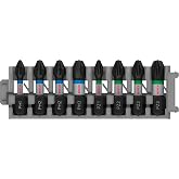 Bosch Professional Accessories 8tlg. Schrauber Bit Set Kreuzschlitz (Impact Control, PH/PZ Bits, L&auml;nge 25 mm, Pick and Click)