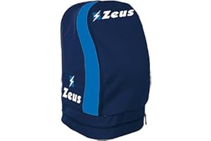 Zeus ZAINO ULYSSE BORSA A SPALLA CALCIO CALCETTO BASKET PISCINA TENNIS SPORT 33 X 30 X 52 cm (BLU-ROYAL)