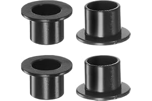 QUARKZMAN 4 st flänsad hylsa lager 8,2 mm hål 10 mm AD 9 mm längd nylonbussningar för axel