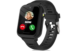 kaacly Kids Smart Watch Phone - Smart Watch for Boys Girls with Calling SOS Volume Adjustment Time Games Music Video Player Camera Calculator Alarm Clock Torch Wallpaper,Boys Girls Toy Gifts