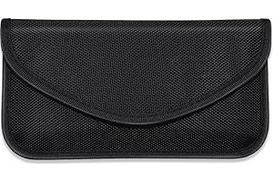 FYISWHO Signal Blocking Bag - Custodia universale anti-tracking RFID per Samsung Galaxy S24 S23 S22 S21 s20 fe s10 s9 s8 s7, Faraday Custodia per iPhone 15 14 13 12 11 pro x XS max 7 8 6 xr 5 4, Nero ,