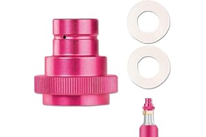 Infreecs Adattatore rapido CO2 per bottiglia di CO2 con filettatura esterna TR21-4, adattatore rapido per spruzzatore di CO2, adattatore CO2 per cilindro da 425 g, filettatura trapezoidale da 60 l