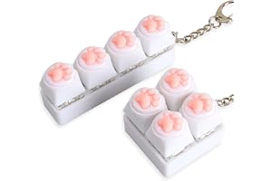 Cheynn 2 stycken tangentbord fidget för vuxna, stressminskning nyckelring med mekaniska klick, taktil fidget verktyg för män