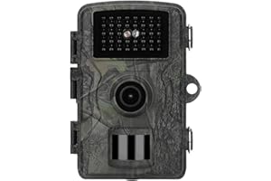 AUNGUUK Wildkamera 32MP HD,Jagdkamera mit Bewegungssensor, Nachtsicht, 0,1s Auslösezeit,, Infrarot Wildkamera mit 32G Speicherkarte für die Jagd Wildlife Scouting Garten Haus Sicherheit IP66 Wasserdicht